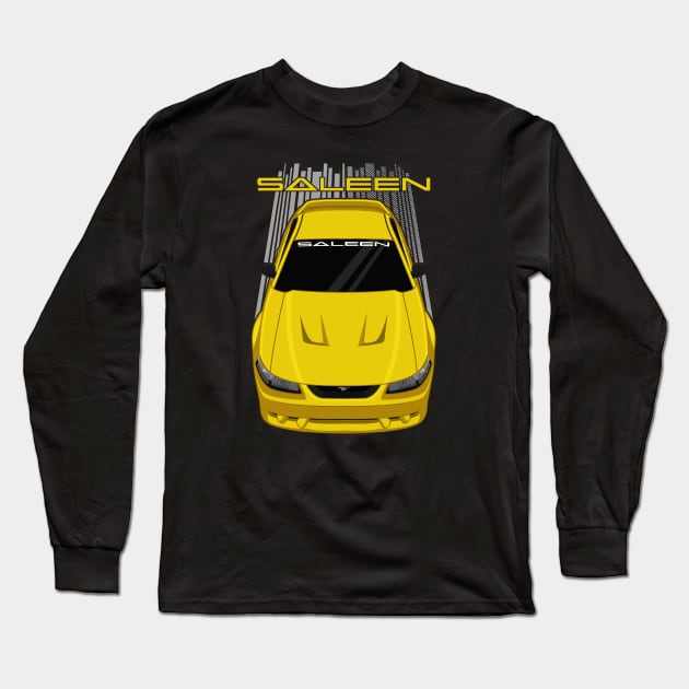 Ford Mustang Saleen SN95 - 1999-2004 - Yellow Long Sleeve T-Shirt by V8social